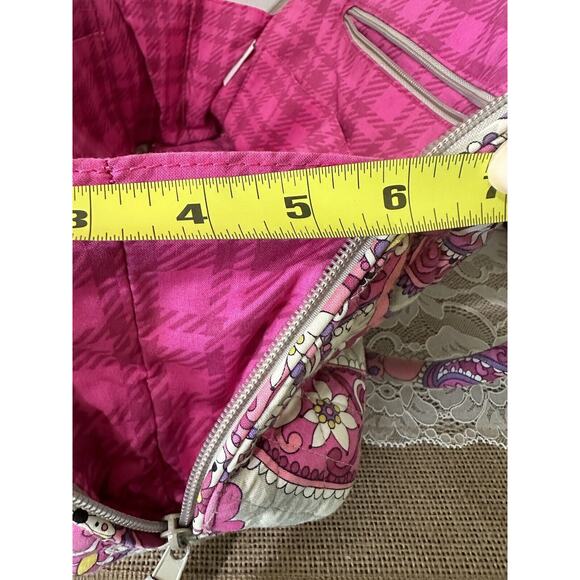 Vera Bradley Bag Paisley Meets Plaid Bowler - Picture 9 of 12